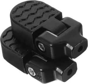 1 Pair Aluminum Alloy Rear Seat Pedals Bike Footrest Collapsible Foot Pegs for Mountain Random Color