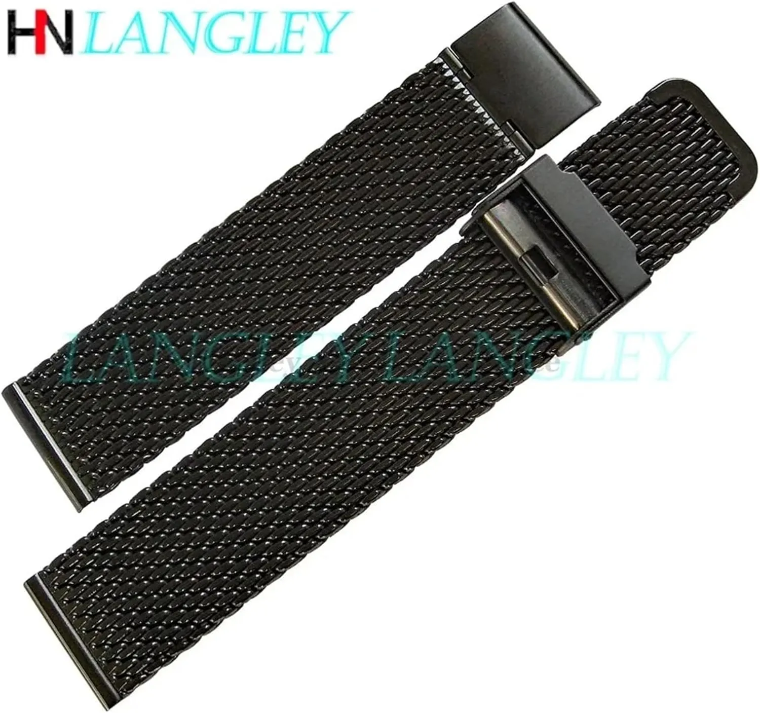 1.0mm Milanese Coarse mesh Stainless Steel Watch Band 3mm Thickness Heavy Wriststrap 18 20 22 24mm Width Watch Bands with Tool