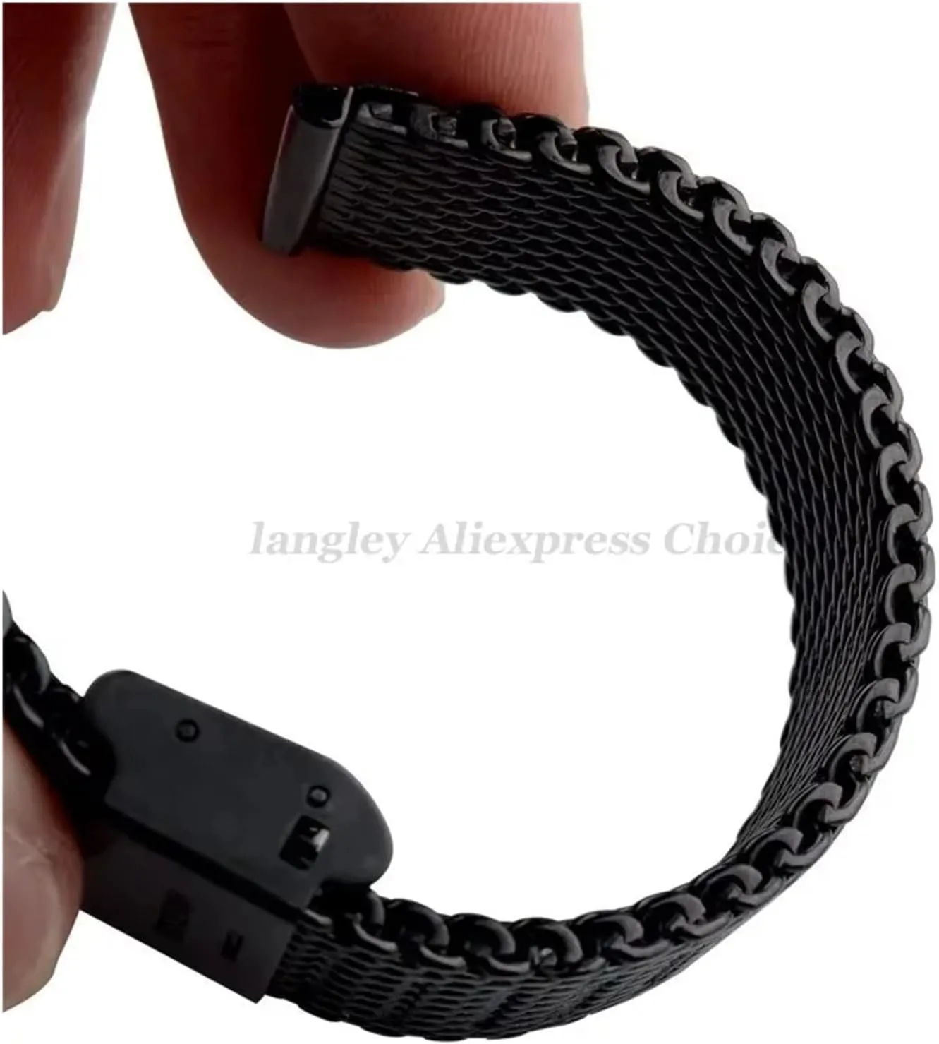 1.0mm Milanese Coarse mesh Stainless Steel Watch Band 3mm Thickness Heavy Wriststrap 18 20 22 24mm Width Watch Bands with Tool