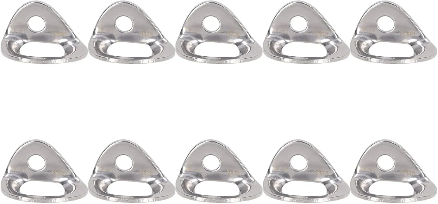 10Pcs Climbing Hanger Lightweight Stainless Steel Rock Climbing Anchors for Cave Exploration Engineering Protection Durable Portable Mountable Accessories for Indoor Outdoor