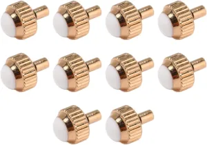10pcs Rose Gold Stainless Steel Watch Crowns, 4mm Watch Head Spare Parts, Sturdy and Anti, Lightweight and Easy to Carry, Ideal Replacement Accessory for Watchmaker