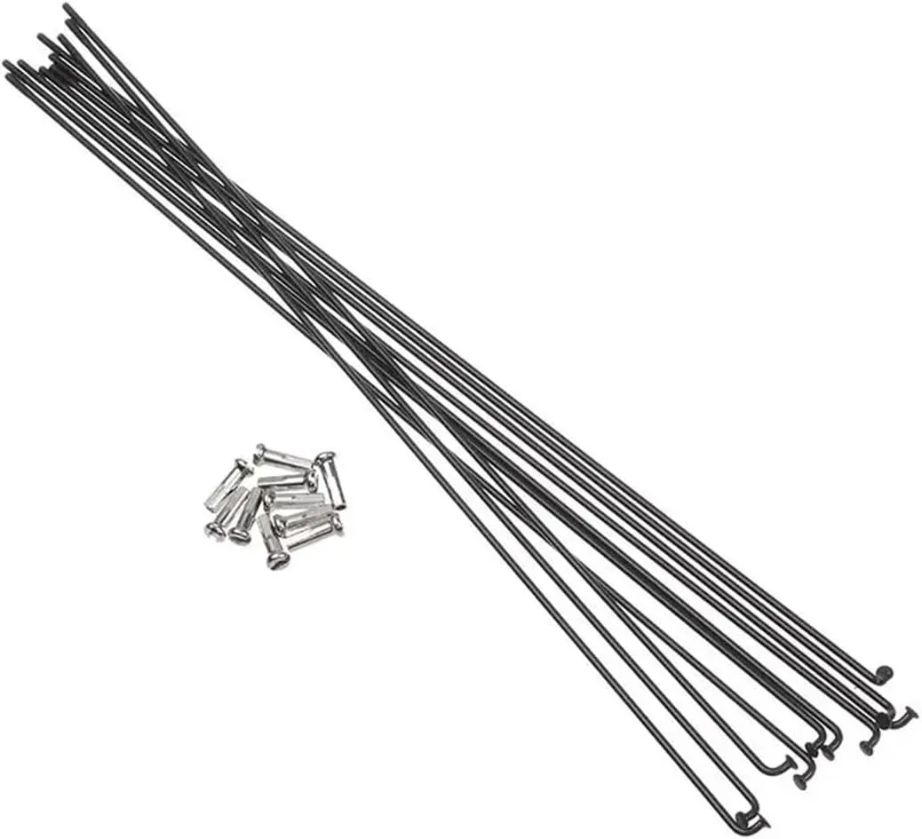 10Sets 14g Bicycle Stainless Steel Spokes with Nipples Outdoor Mountain Road Bike Strength Spokes Wires Cycling Repair Tool