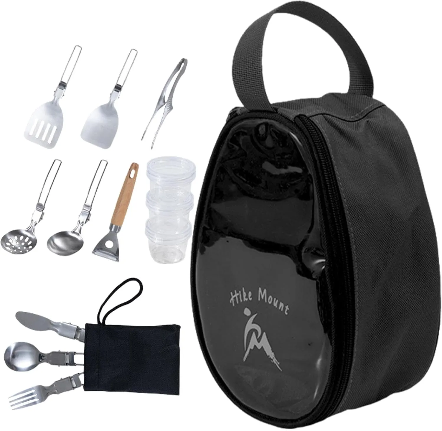 11Pcs Camping Kitchen Set Camping Utensils Set BBQ Tableware Set Camping Cookware Camping Accessories Potab Cookware Equipment