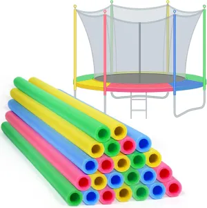 12 Pcs Trampoline Pole Foam Sleeve 35.4" Length 2025 Upgrade Materials Waterproof Trampoline Poles Cover Replacement for Outdoor Accessories