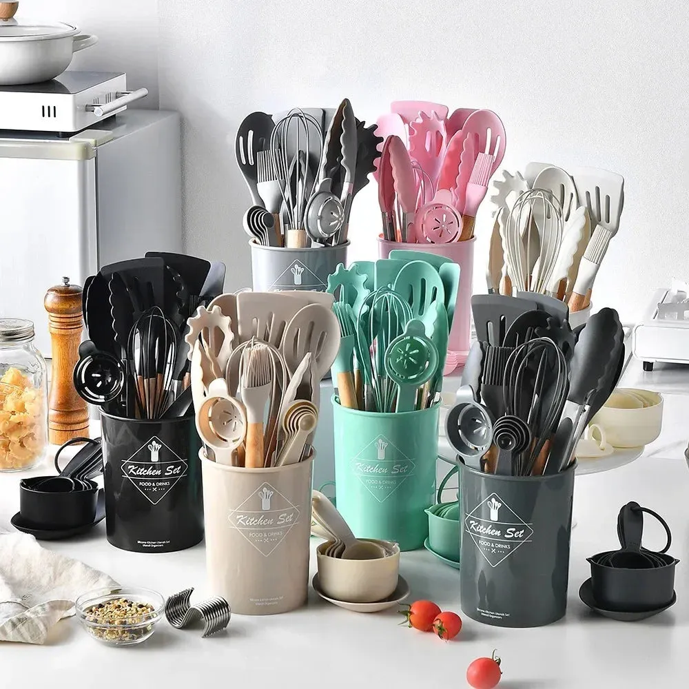 12PC Food-Grade Silicone Cookware Set