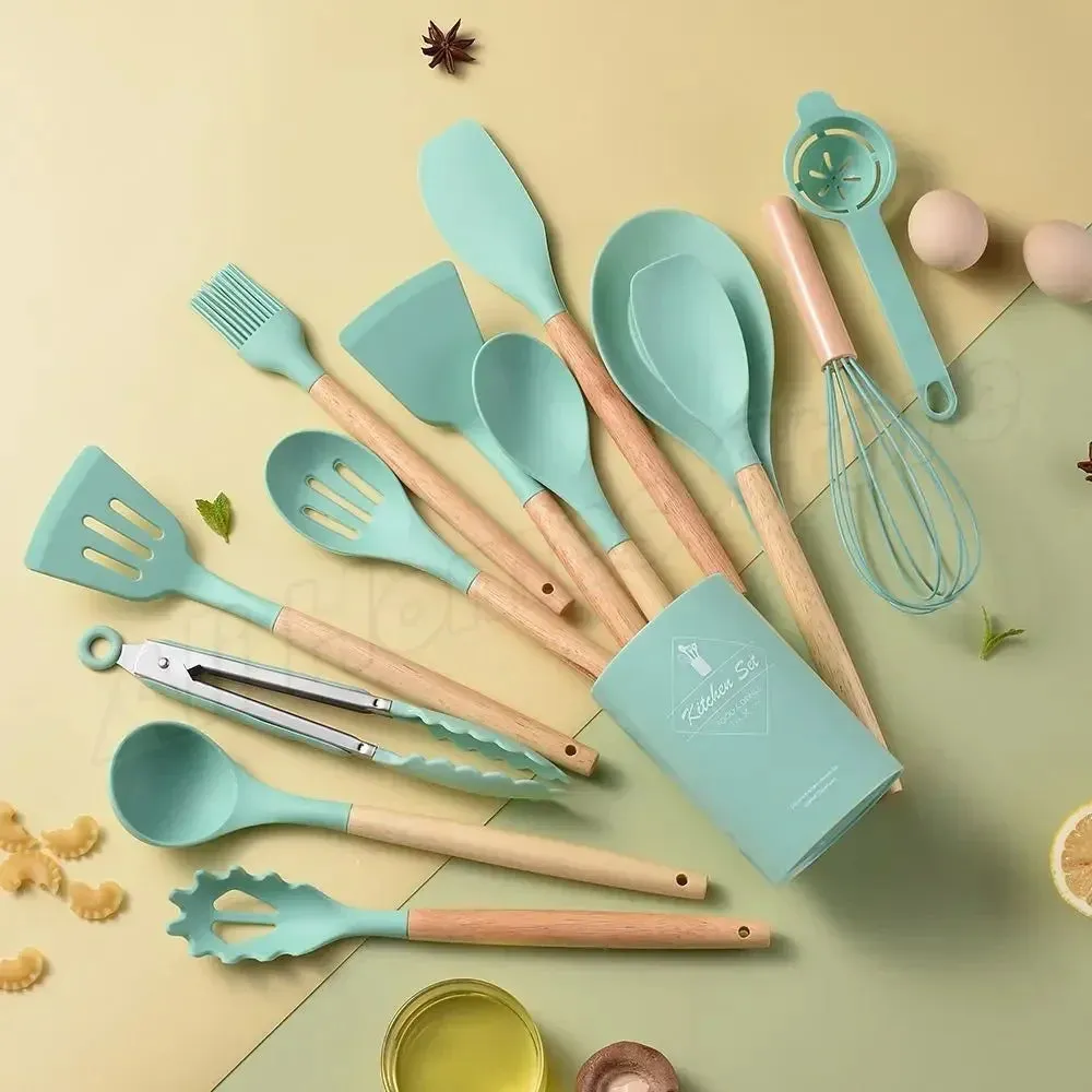 12PC Food-Grade Silicone Cookware Set