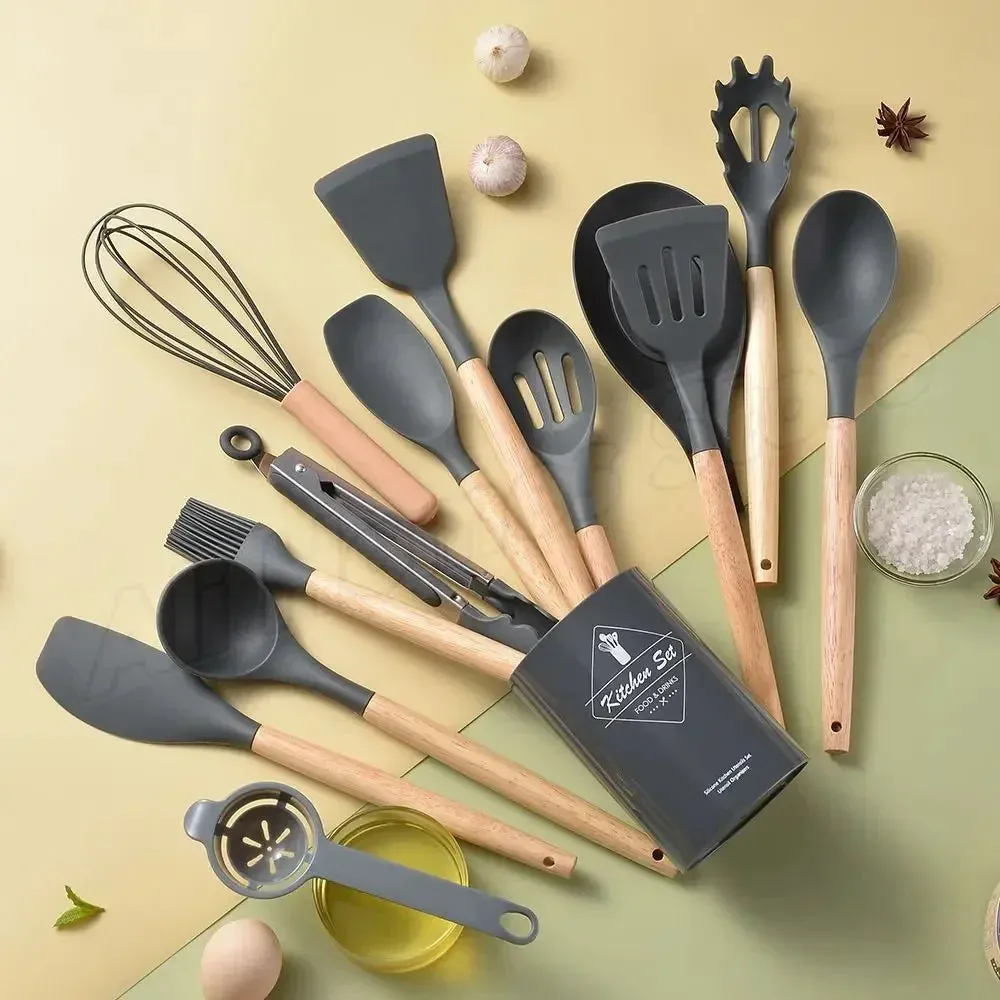 12PC Food-Grade Silicone Cookware Set