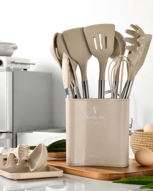 13-Piece Nordic Silicone Utensil Set