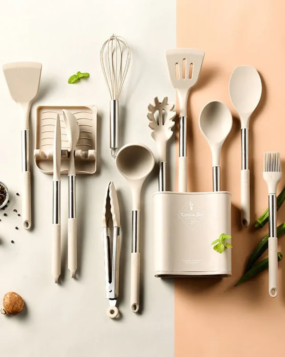 13-Piece Nordic Silicone Utensil Set