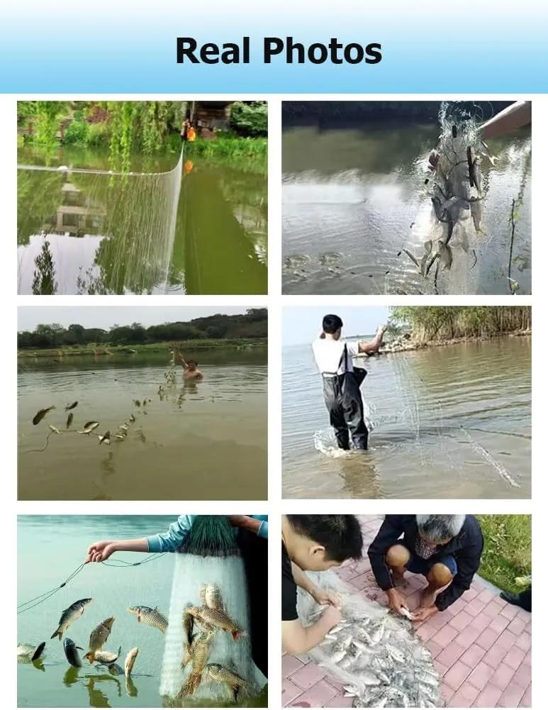 1.5-2 M Depth 50-100M Length 3/4/5/6/7/8 Fingers Mesh Size Fishing Sticky Net Sinking Nets, 3 Layers Fishing Gill Net Shoal