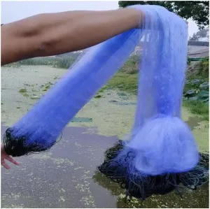 1.5-2 M Depth 50-100M Length 3/4/5/6/7/8 Fingers Mesh Size Fishing Sticky Net Sinking Nets, 3 Layers Fishing Gill Net Shoal
