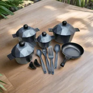 15 pcs Diamond Die Cast Cookware Sets