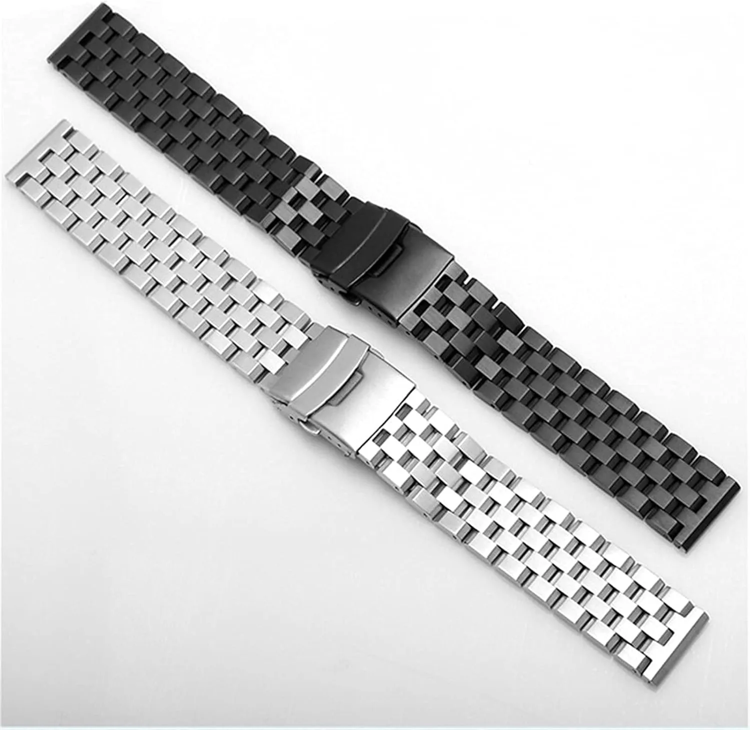 18mm 20mm 22mm 24mm 26mm quick release stainless steel strap men's women's solid metal wrist band accessories black silver bracelet qw