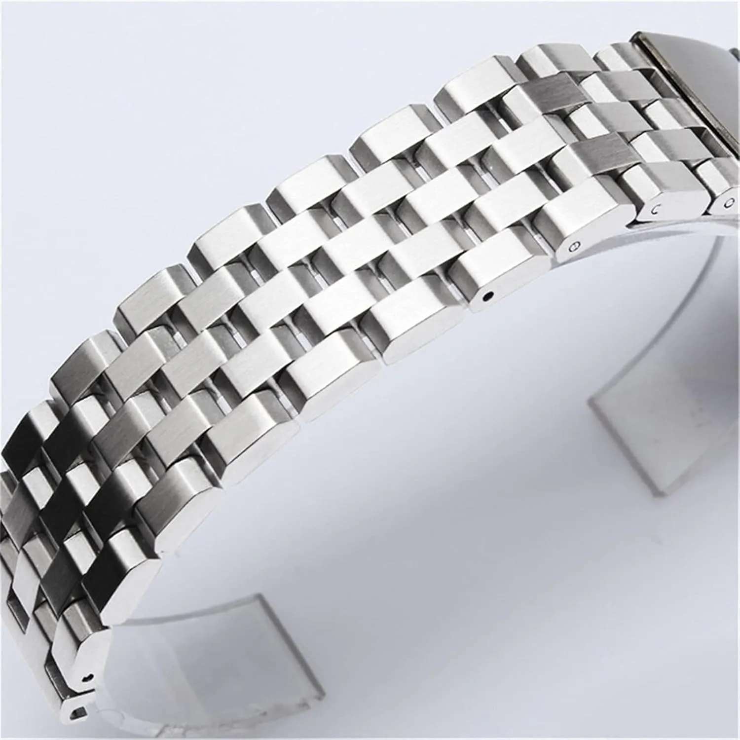 18mm 20mm 22mm 24mm 26mm quick release stainless steel strap men's women's solid metal wrist band accessories black silver bracelet qw