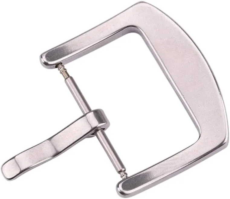 18mm 20mm 22mm 24mm Metal Watch Band Buckle Men Watchbands Strap Silver Solid Stainless Steel Clasp Accessories