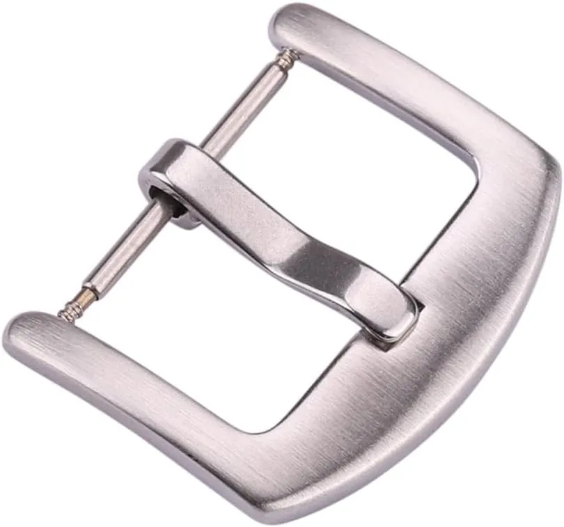 18mm 20mm 22mm 24mm Metal Watch Band Buckle Men Watchbands Strap Silver Solid Stainless Steel Clasp Accessories
