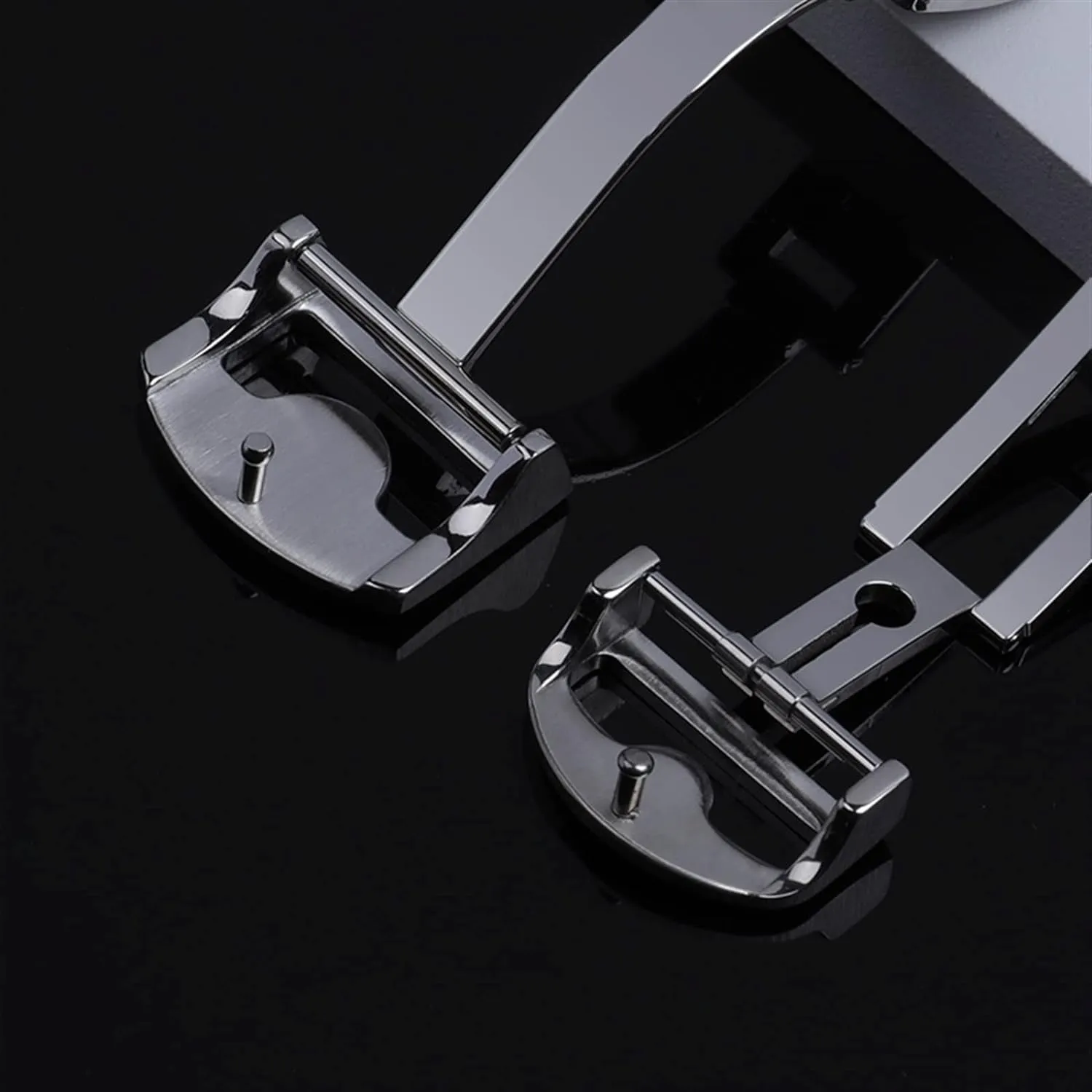 18mm 316L Stainless Steel Deployment Watch Butterfly Buckle for IWC Big Pilot Spitfire Watchband Strap Folding Clasp