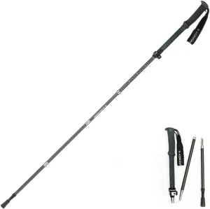 1pc Carbon Fiber Trekking Poles – Collapsible and Telescopic Walking Sticks with Natural Cork Handle and Extended EVA Grips, Ultralight Strong Hiking Poles for Backpacking Camping