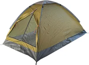 2 Person Camping Tent Single Layer Sun Shelter Multifunction with Ground Stakes Foldable Easy Quick Setup for Hiking Picnic