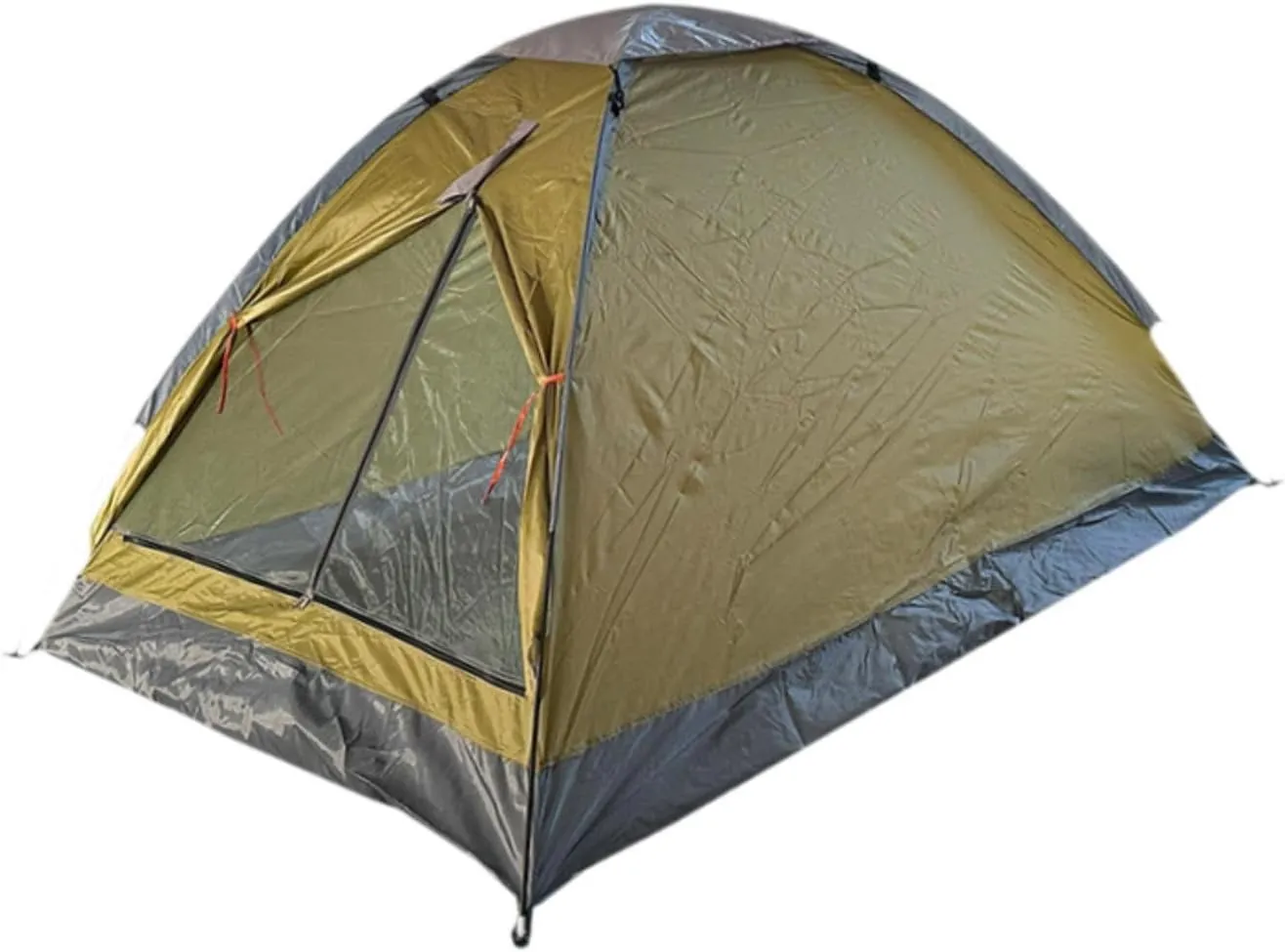 2 Person Camping Tent Single Layer Sun Shelter Multifunction with Ground Stakes Foldable Easy Quick Setup for Hiking Picnic