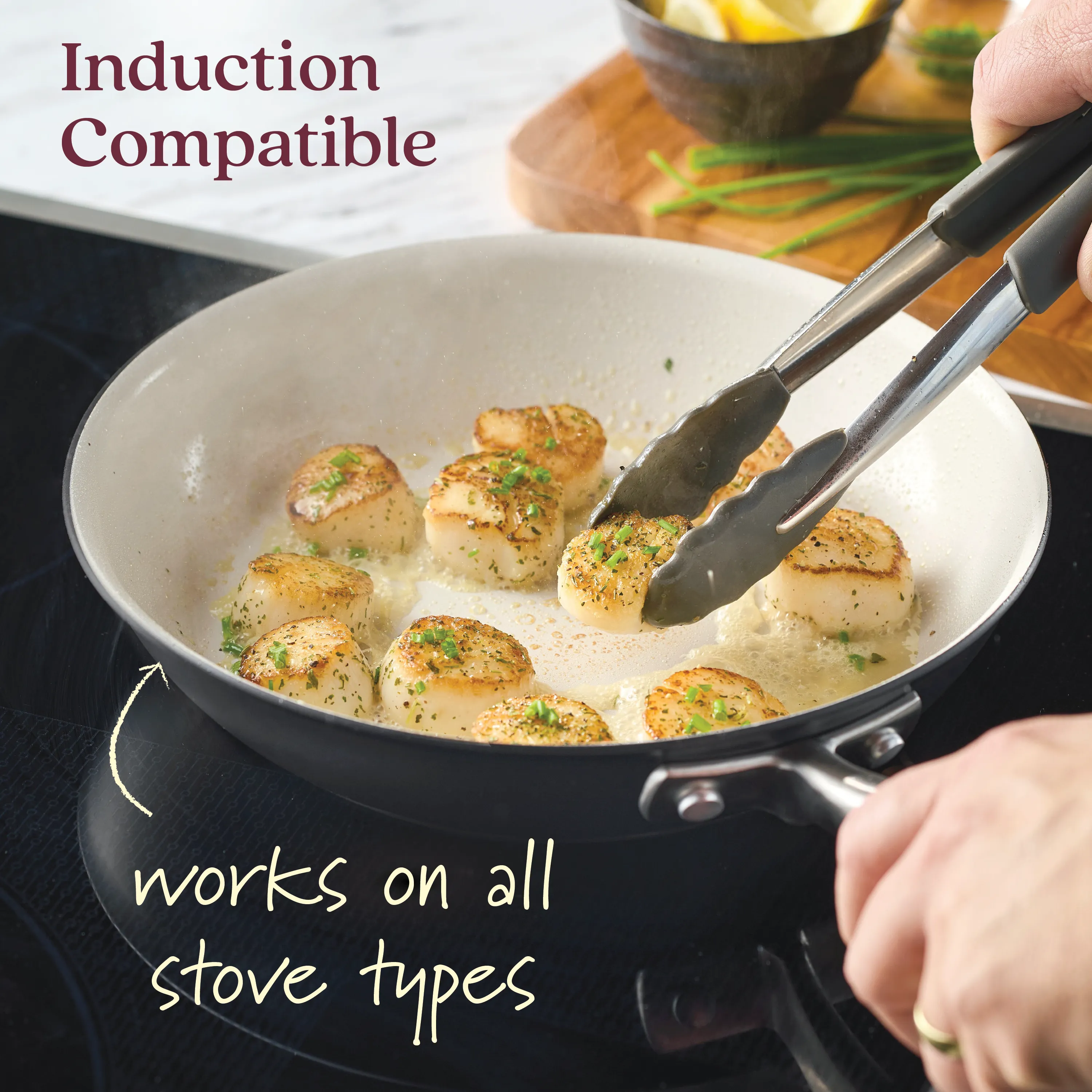 2-Piece Ceramic Nonstick Frying Pan Set