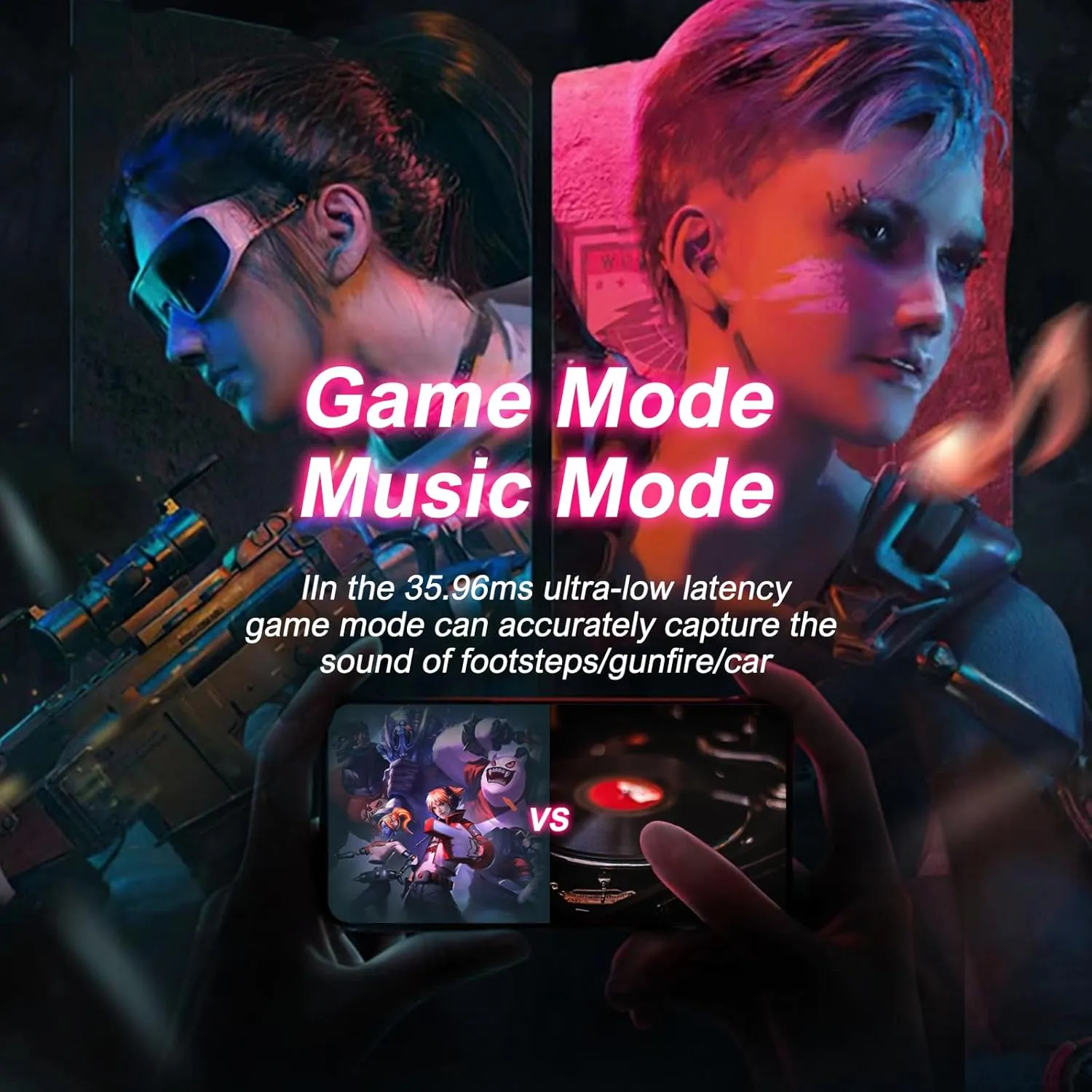 200H Playback Time Neckband Bluetooth Headphones, Bluetooth 5.3 in Ear Wireless Earphones with Digital Display, Monitoring Mode for Singing, 7 EQ Modes, Support TF Card, USB-C Fast Charging