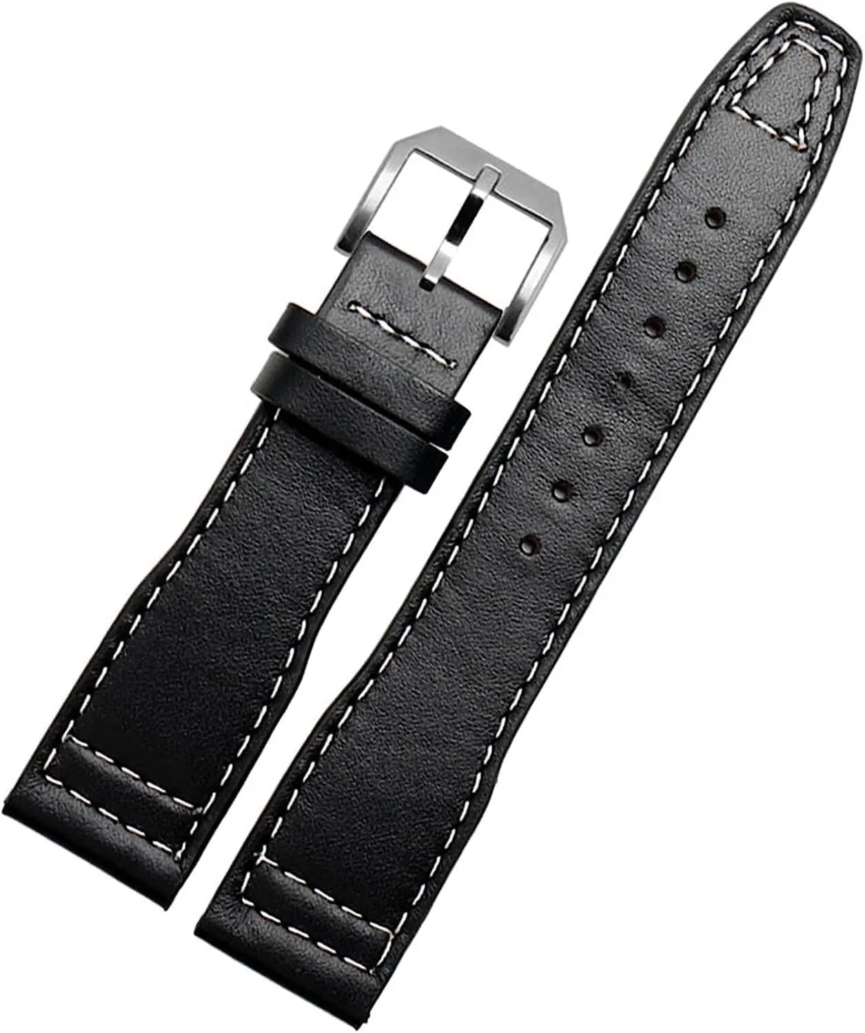 20mm 21mm Calf Genuine Leather Watchband for IWC Pilot Mark XVIII IW327004 IW377714 Watch Strap Brown Black Men Bracelet