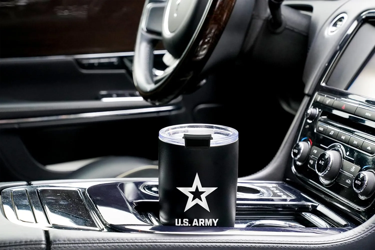 20oz US Army Tumbler, Double-Walled Insulated Steel USA Coffee Mug with Lid | US Army Gifts | Disabled USMC Veteran Owned SMALL Business