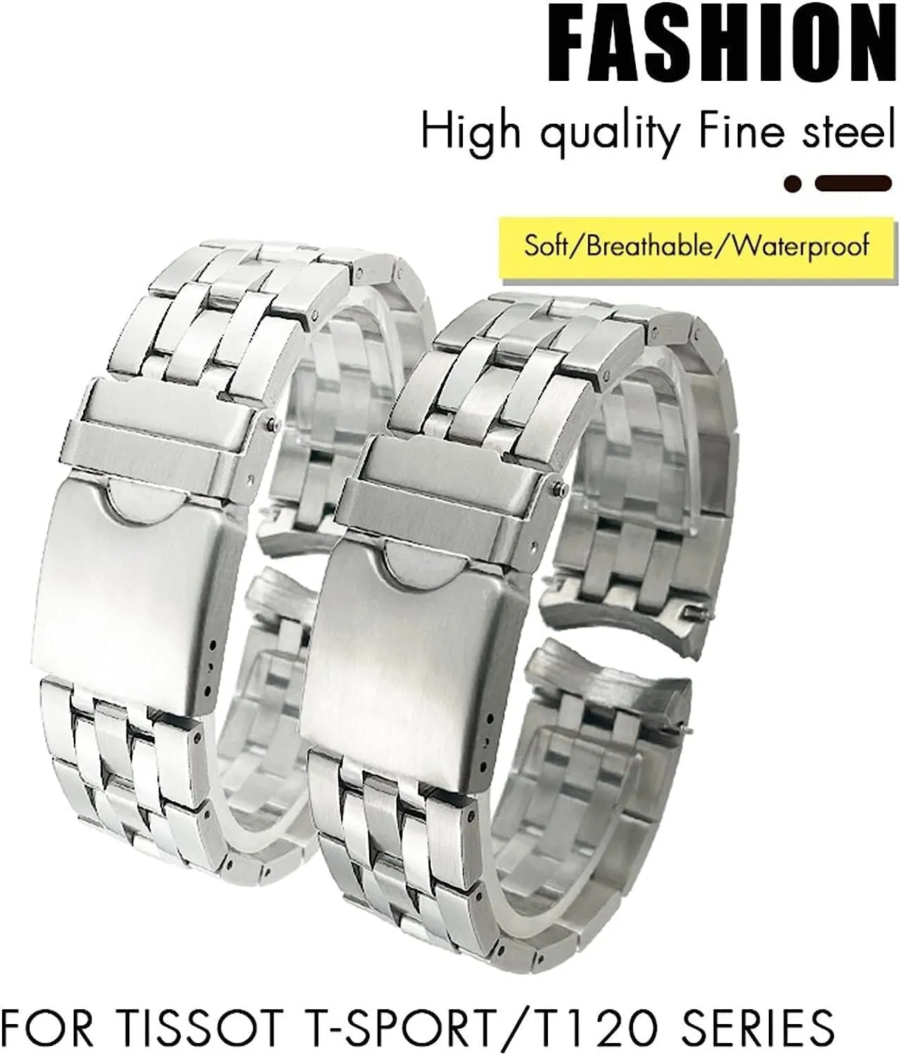 21mm Solid Stainless Steel Watchbands For Tissot T120 T120407 Watch strap Accessories Men Bracelet