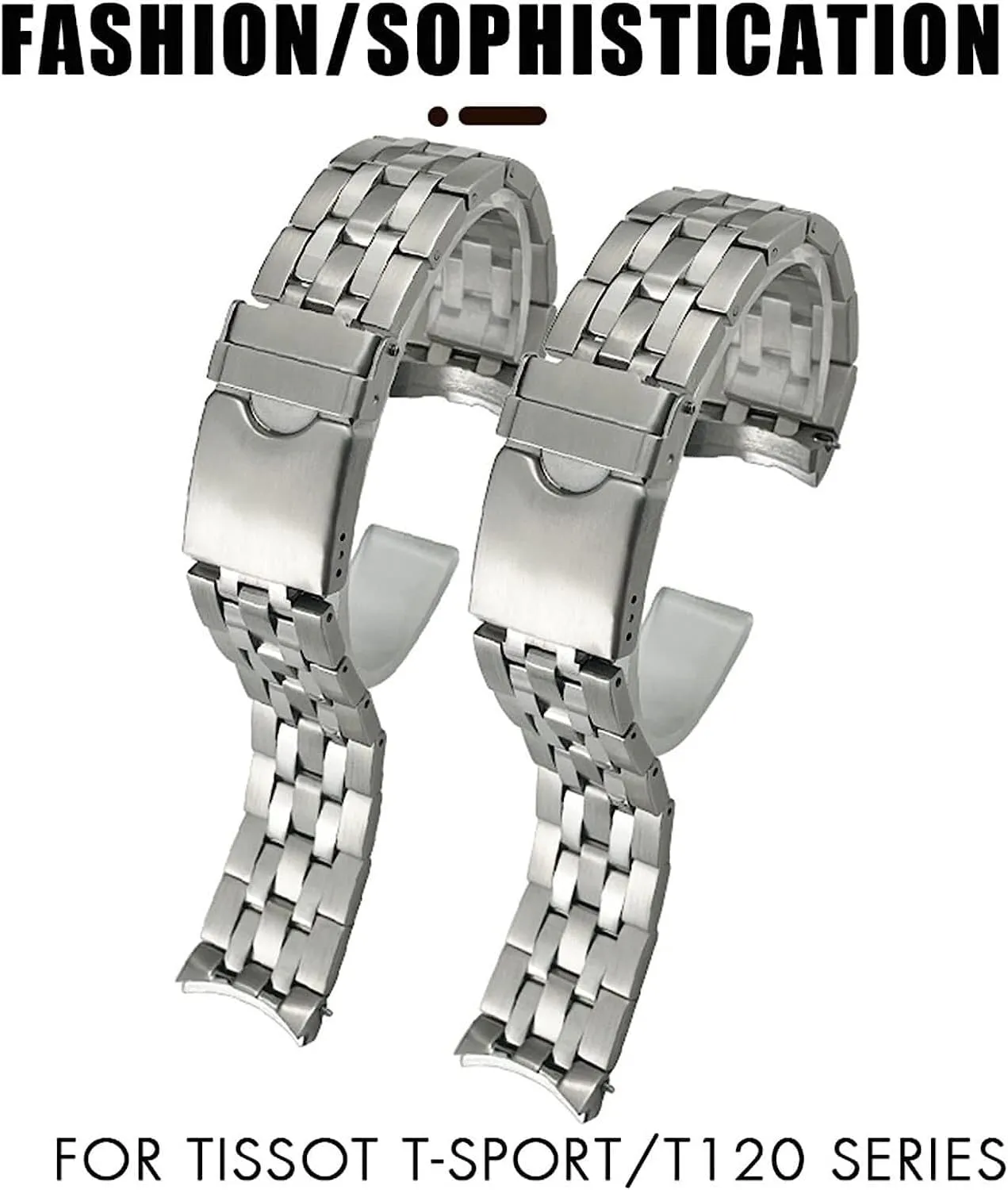 21mm Solid Stainless Steel Watchbands For Tissot T120 T120407 Watch strap Accessories Men Bracelet