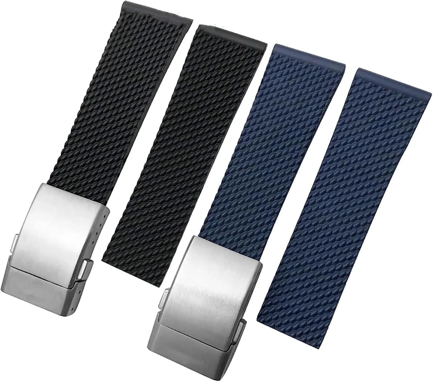 22mm 24mm Braided Rubber Watchband For Breitling Avenger Superocean Heritage Watch Strap Braceles Replacement Accessories