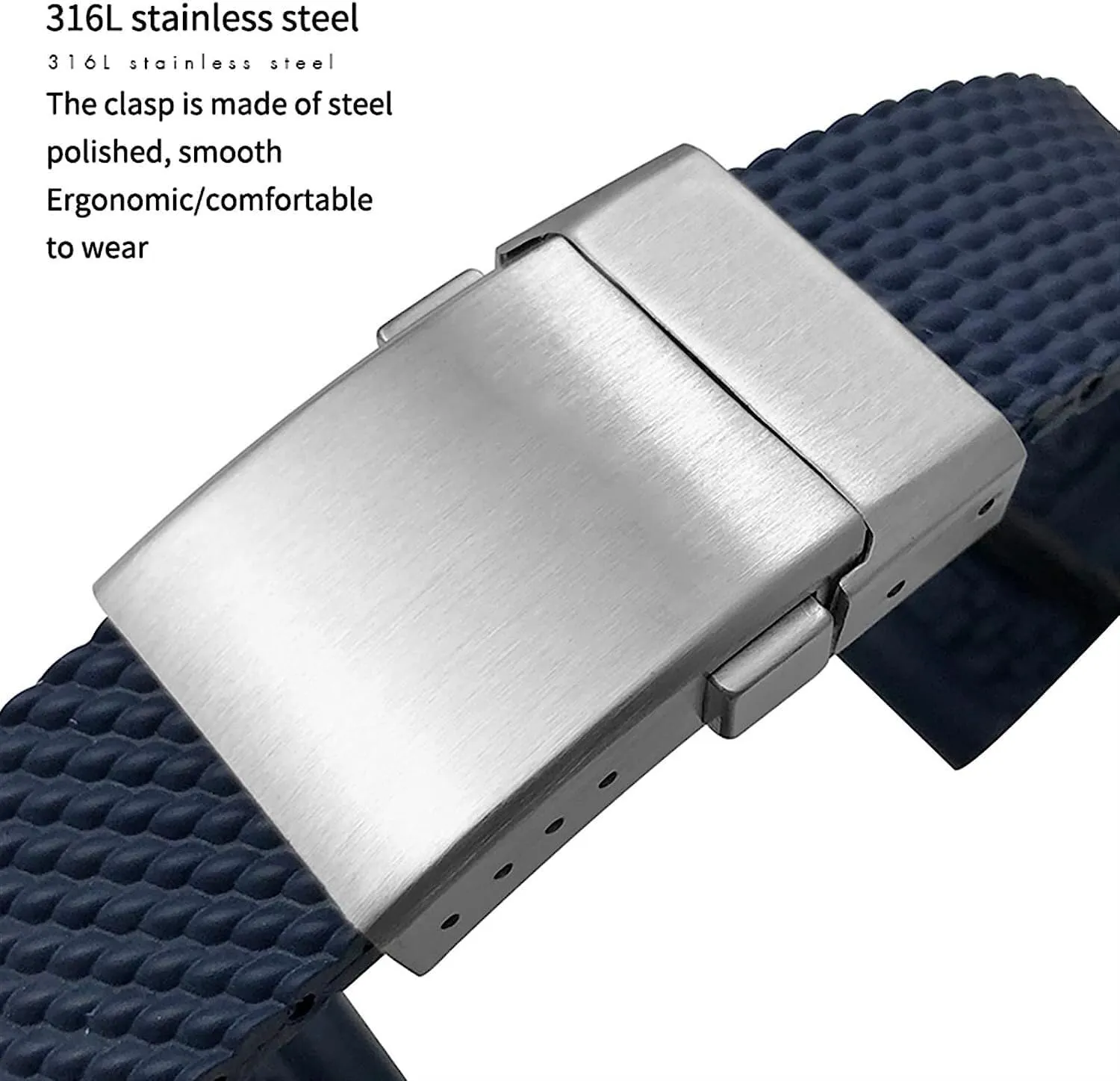 22mm 24mm Braided Rubber Watchband For Breitling Avenger Superocean Heritage Watch Strap Braceles Replacement Accessories