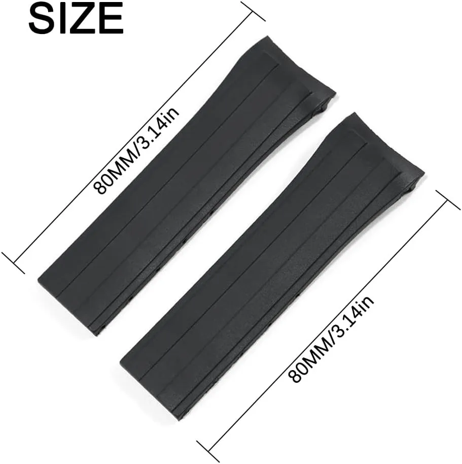 22mm Curved Lug End Watch Strap For Mido Ocean Star M026.430A series Replacement Sport Watch Band with deployment buckle