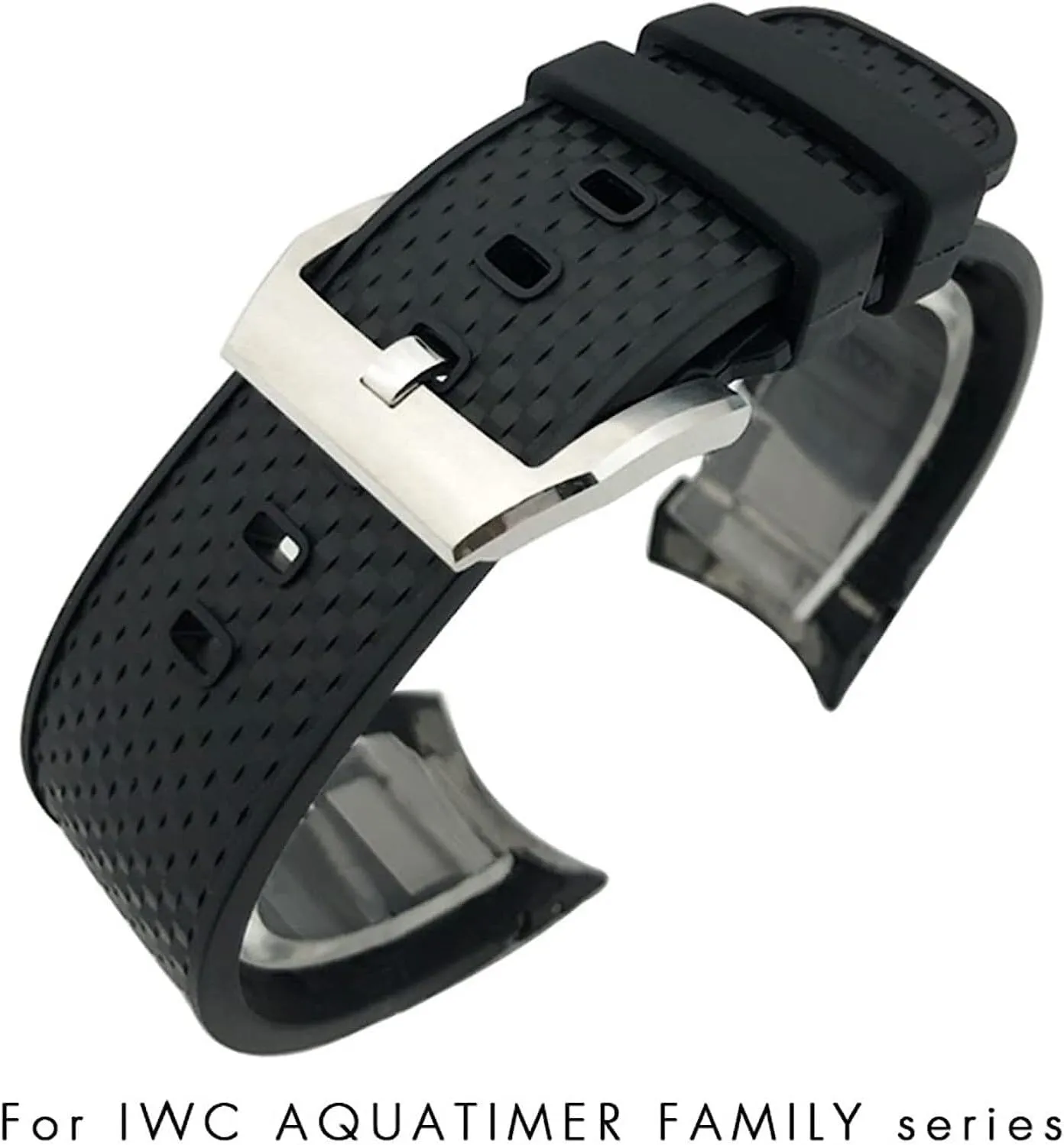 22mm Rubber Watch Strap For IWC AQUATIMER FAMILY IW376805 IW329001 Waterproof Watch Band Accessories