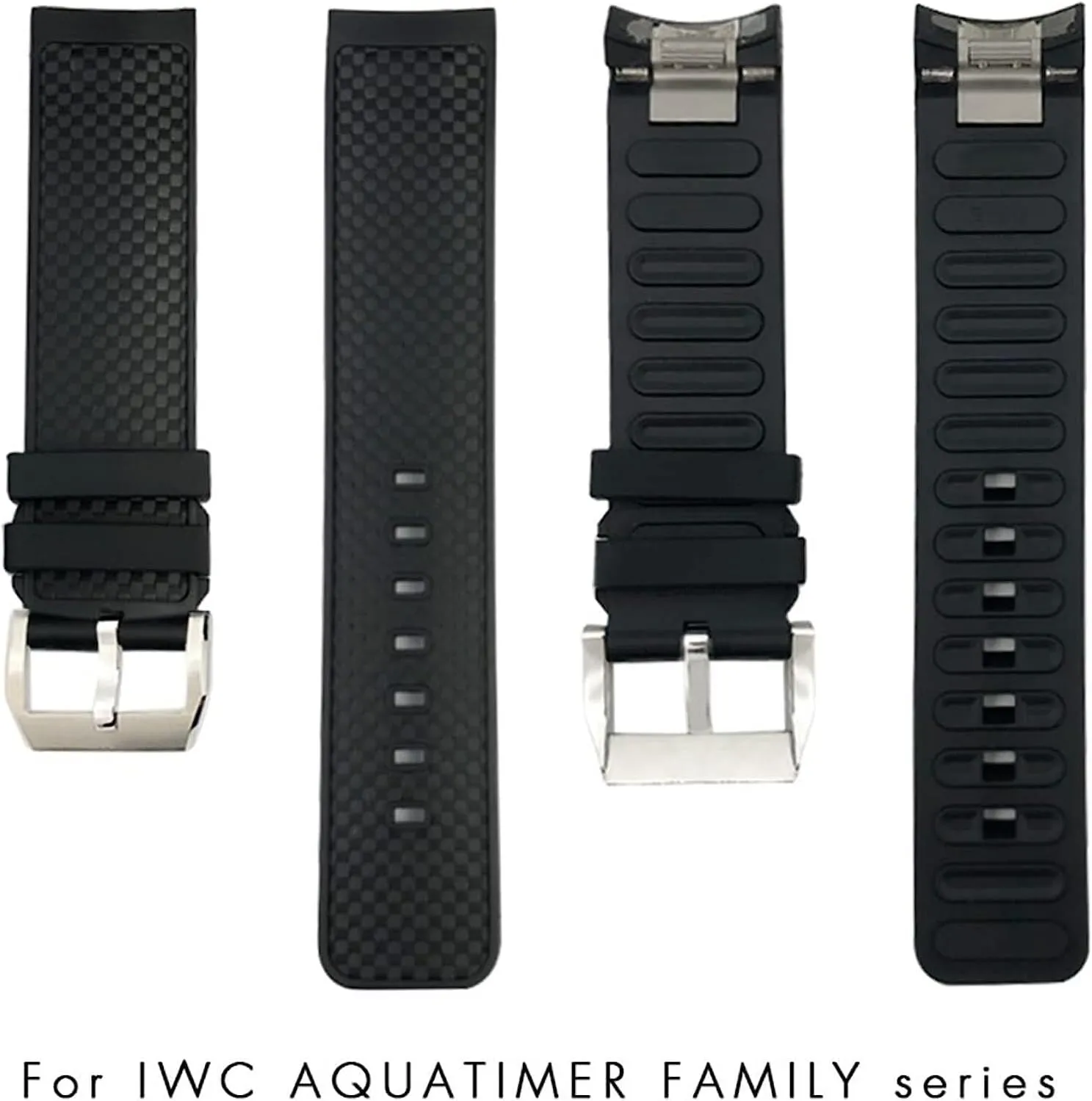 22mm Rubber Watch Strap For IWC AQUATIMER FAMILY IW376805 IW329001 Waterproof Watch Band Accessories