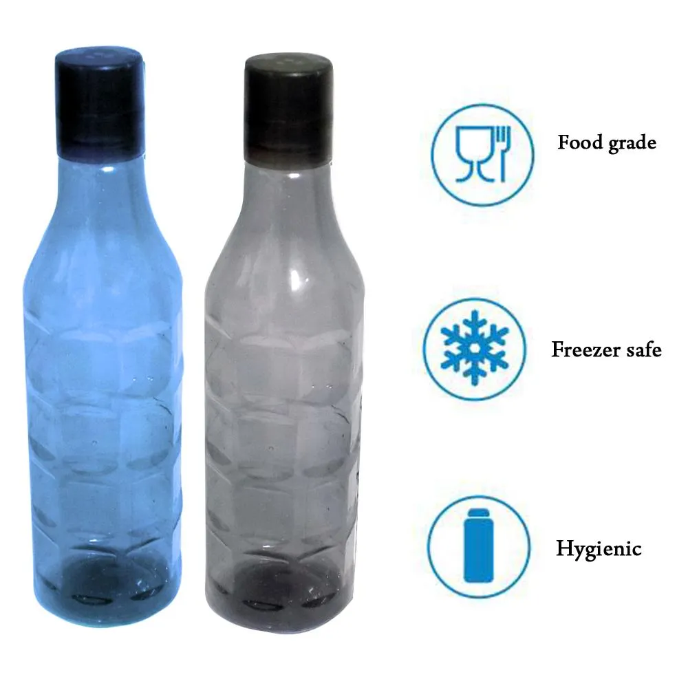 2312 Unbreakable & Leak-Proof Plastic Diamond Round Water Bottle (1100Ml)
