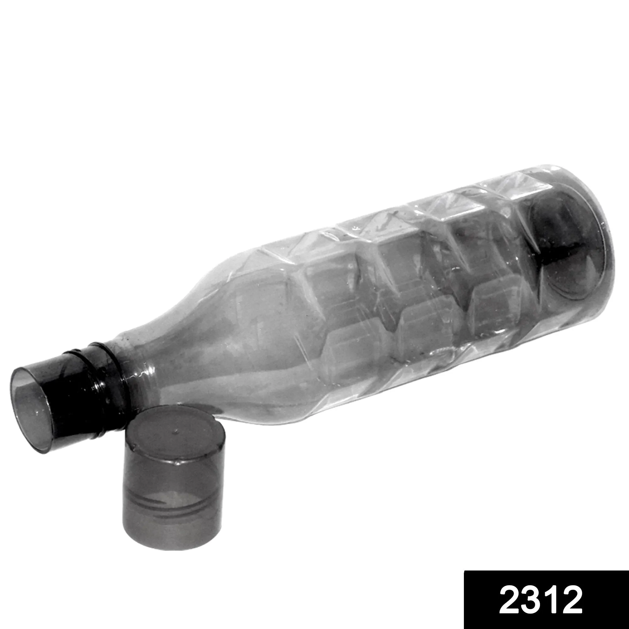 2312 Unbreakable & Leak-Proof Plastic Diamond Round Water Bottle (1100Ml)