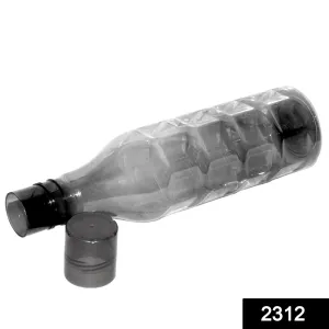 2312 Unbreakable & Leak-Proof Plastic Diamond Round Water Bottle (1100Ml)