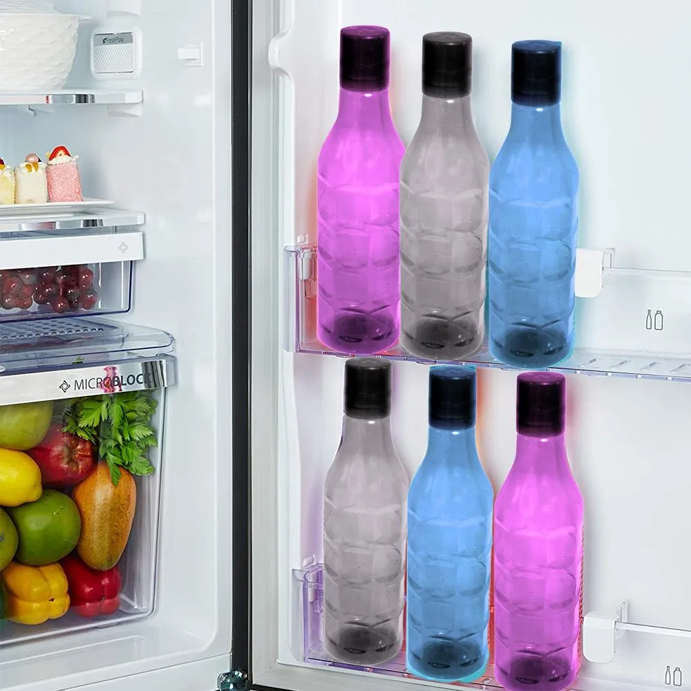 2312 Unbreakable & Leak-Proof Plastic Diamond Round Water Bottle (1100Ml)