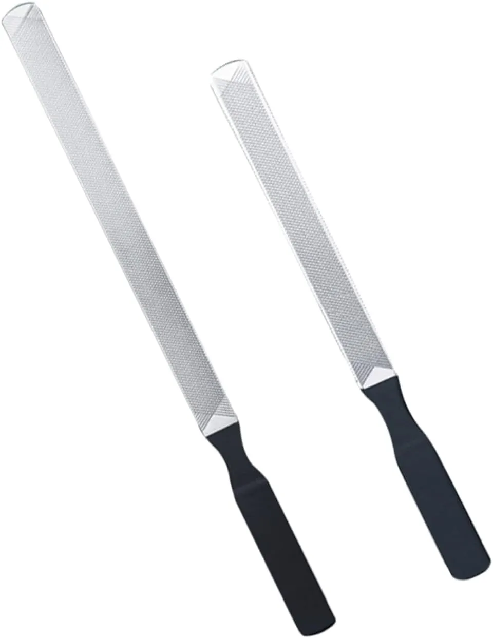 2pcs Stainless Steel Nail Files Thick Nail Manicure Tools for Precision Filing Shaping Lightweight Design for Home and Travel Use Comfortable Grip for Effortless Manicure