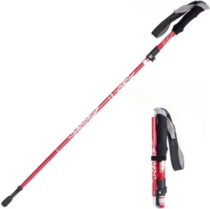 3 Sections Hiking Poles, Aluminum Alloy Trekking Poles, Easy to Carry, Hiking Sticks with Storage Bag for Travel(B)