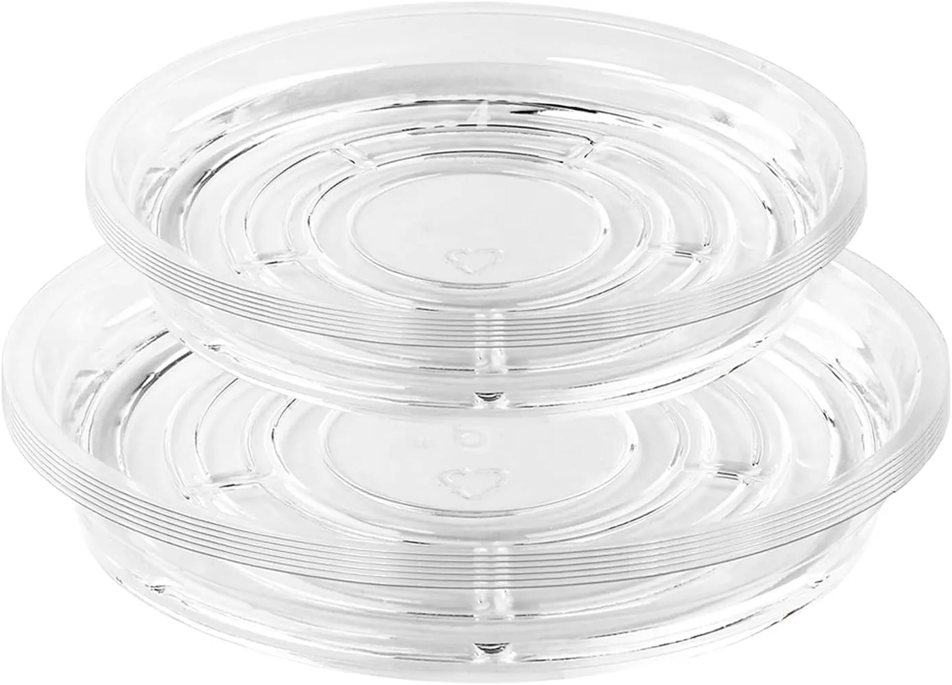 30 Pack Clear Plant Saucers for Indoors (4 6 Inch) Flower Pot Saucers for Potted Plants Plate Set Plant Trays for Indoors No Holes Plants Saucer Trays for Pots Drip Tray Plastic Tray for Succulent