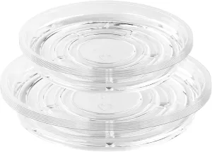 30 Pack Clear Plant Saucers for Indoors (4 6 Inch) Flower Pot Saucers for Potted Plants Plate Set Plant Trays for Indoors No Holes Plants Saucer Trays for Pots Drip Tray Plastic Tray for Succulent