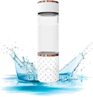 300mL Portable Hydrogen Water Generator Bottle, Hydrogen Content as high as 1000-5000PPB, SPE PEM Technology, Alkaline Ionizer Generator, for Sports and Travel