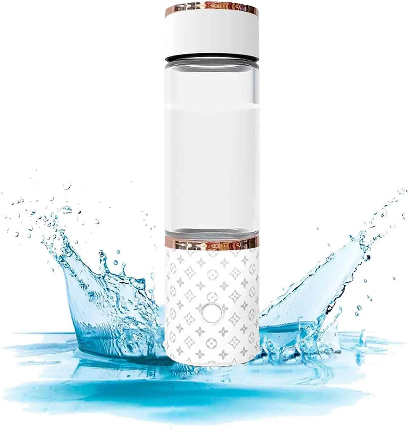 300mL Portable Hydrogen Water Generator Bottle, Hydrogen Content as high as 1000-5000PPB, SPE PEM Technology, Alkaline Ionizer Generator, for Sports and Travel
