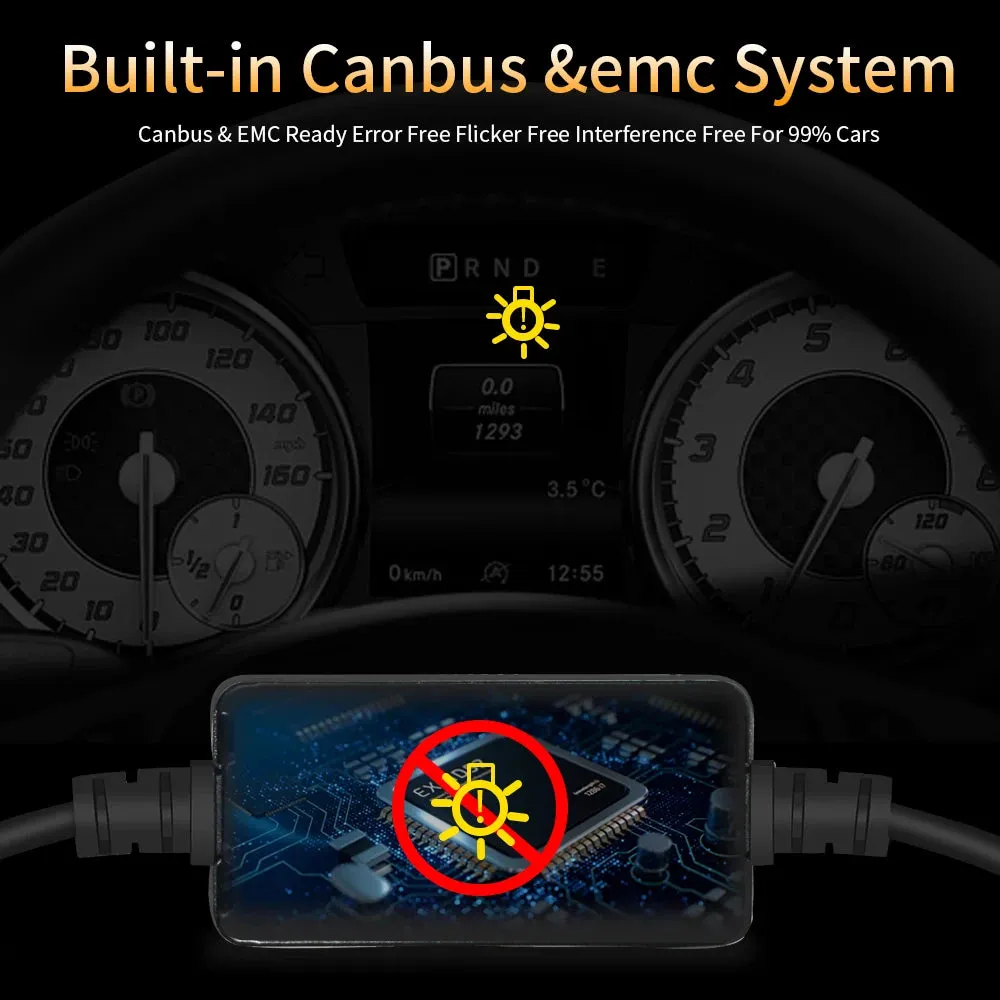 300W 30000LM H4 H7 H8 H9 H11 LED Headlight Bulbs 6000K CSP Chip 12V Canbus Auto Lamp