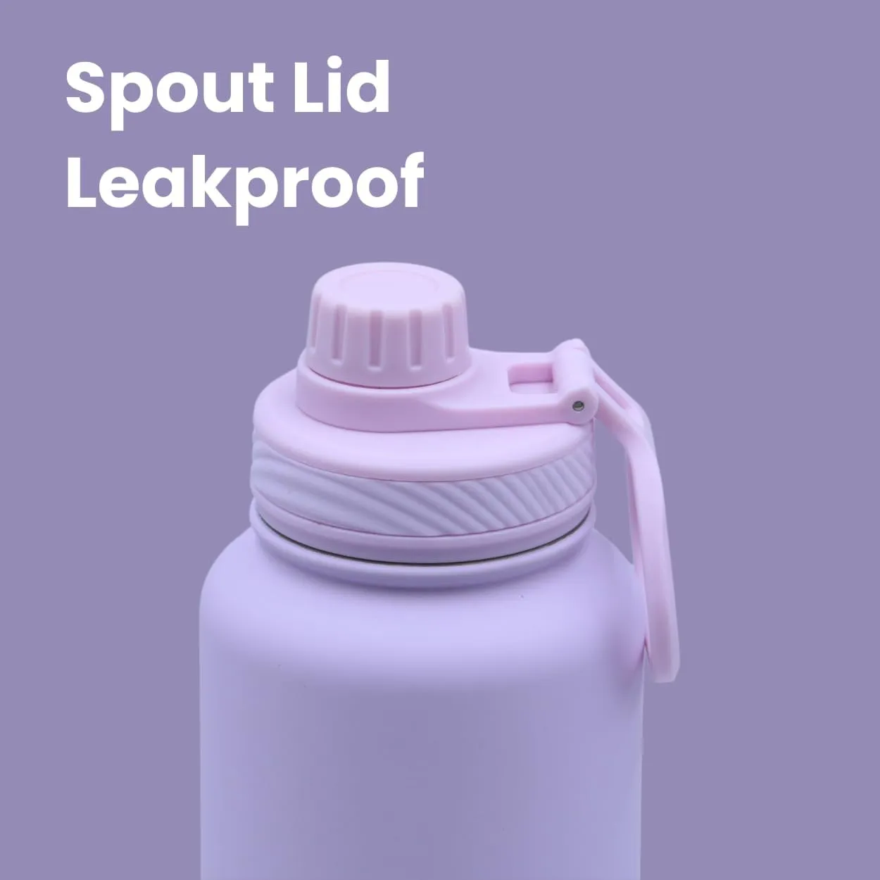 32 oz vacuum insulated stainless steel water bottle with spout lid for cold water drinks, sports, travel, outdoor and school (Lavender)