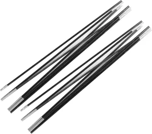 3.96M Fiberglass Tent Pole Bars, Outdoor Camping Support Rods, Awning Frame Kit for Camping, Includes 8 Flexible Replacement Segment Poles