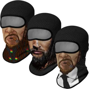 3PCS Balaclava Ski Mask Motorcycle Full Face Mask Outdoor Tactical Hood Headwear Mask Unisex for Cycling Halloween Windproof