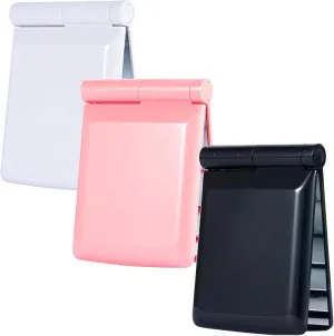 3pcs Folding Vanity Mirror Makeup Mirror with Lights Portable Makeup Mirror Vintage Vanity Mirror Portable Mirror Compact Mirror Led Vanity Mirror Travel Makeup Handheld